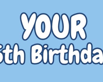 PRINTABLE Blue Heeler Customizable Water Bottle Label, Kids Birthday Party, Cartoon Character