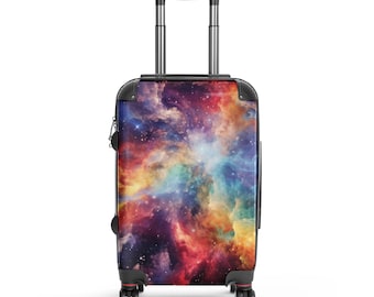 Cosmic Nebula Suitcase Galaxy Hard-shell Luggage Travel Baggage Space Universe Spirituality Dreamer Dreamy Magical Whimsical