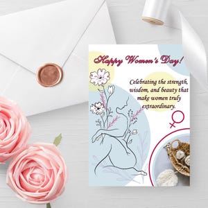 Biglietti per la festa della donna, biglietti per la festa della mamma, regali per le piccole donne, prodotto digitale, biglietti femministi, felice festa della donna, regalo per donne incinte