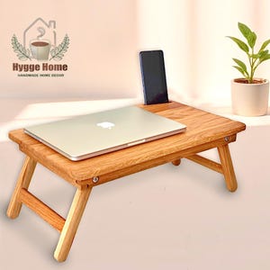 Wood laptop stand, Laptop stand, Freelancer gift, Desk organizer, Wood laptop desk, Portable desk, Wooden laptop holder, Laptop table