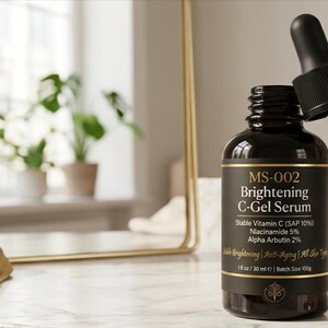 Brightening C-Gel Serum | Stable Vitamin C, Niacinamide, Alpha Arbutin (PDF Formula) image 1