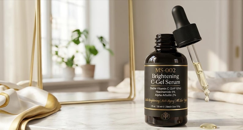 Brightening C-Gel Serum | Stable Vitamin C, Niacinamide, Alpha Arbutin (PDF Formula) image 1