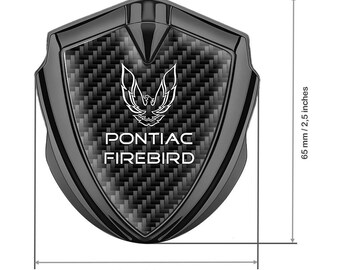 Metal Car Emblem with Silicone Logo Pontiac – Stylish Auto Decoration, Weather-Resistant Badge, Size 60/65mm