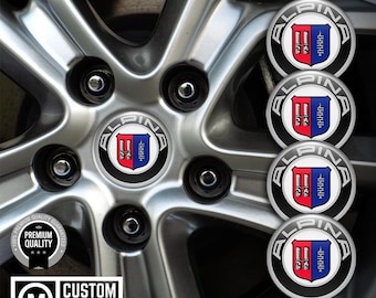 Wheel Hub Cap Stickers Alpina Design - set 4/ Stylish Emblem Decoration for your Rims / Decals Wheel accessories