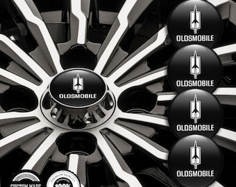 Wheel Hub Cap Silicone Stickers Oldsmobile Design - set 4/ Fuel Tank Badge /Stylish Decals Rims / Wheel accessories