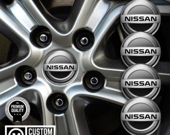 Wheel Hub Cap Stickers Nissan Design - set 4/ Stylish Emblem Decoration for your Rims / Decals Wheel accessories