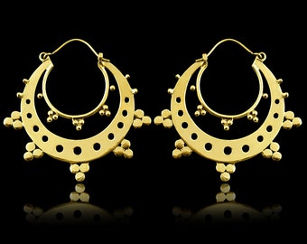 Femi Hoops - M/Brass Earrings