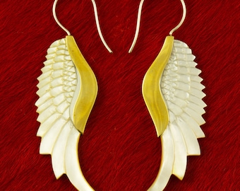 Sacred Swan - L/Shell Earrings