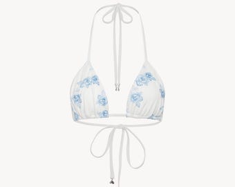 Bridal Swim Embroidered bikini top - Eco conscious