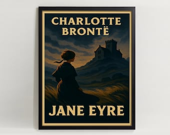 Jane Eyre Print: Gothic Bookish Wall Art (Digital Download)