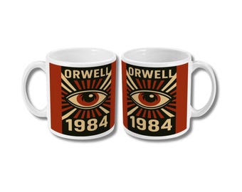 340 g keramisk kaffemugg tekopp George Orwell 1984 Big Brother