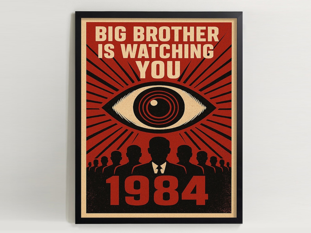ジョージ・オーウェル『1984』ビッグ・ブラザー ウォールアート