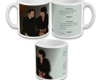 340 g keramisk kaffemugg tekopp Fleabag Hot Priest