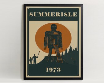 Wicker Man-affischen: Digital nedladdning av vintage folkmusik, skräck, kultfilmkonst