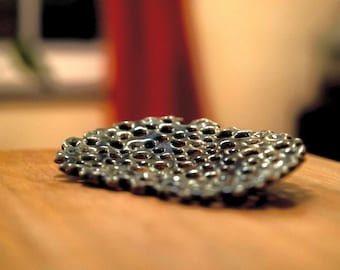 Elegant Deep Teal Coral Soap Dish