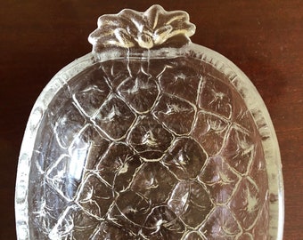 VIntage Pressed Glass Pineapple Dish