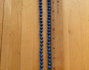 Vintage Lapis Lazuli Beaded Necklace