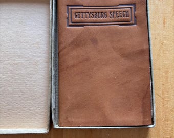 Leather-Bound Abraham Lincoln Gettysburg Address and Letters