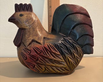 Vintage Mandalay Box Company Wooden Chicken