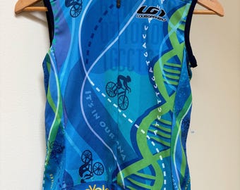 Sleeveless Louis Garneau Women's Small DNA-Themed Jersey