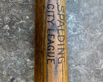 Spalding City League Baseball Bat Circa 1910