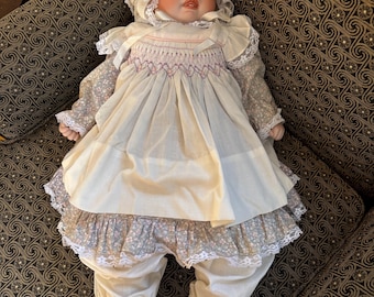 Vintage Limited Edition Porcelain "Baby Grace" Doll by Lee Middleton