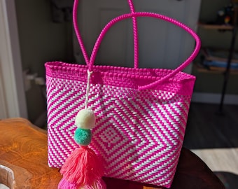 Mexican Market Bag - Hot Pink