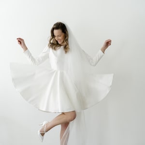 Ready to ship dress / Cocktail dress  | White mini dress | / wedding dress / Satin wedding dress |  Civil wedding dress | Short white dress