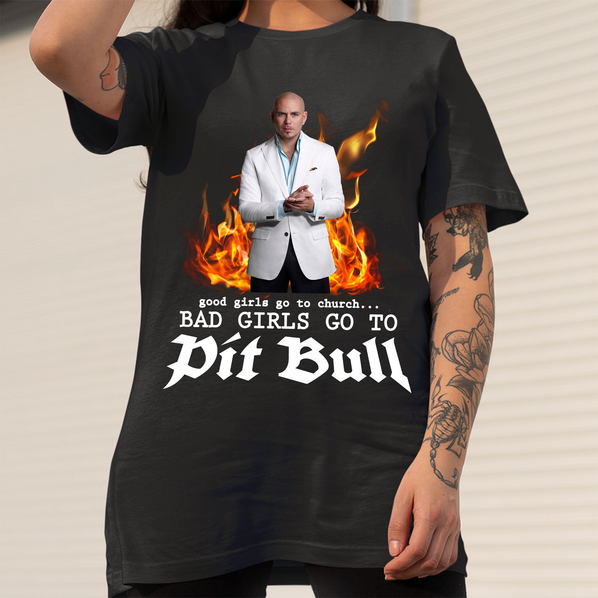 Discover Good Girls Go To Church Bad Girls Go To Pitbull Shirt, Armando Cristian Prez Shirt, Hip Hop Shirt