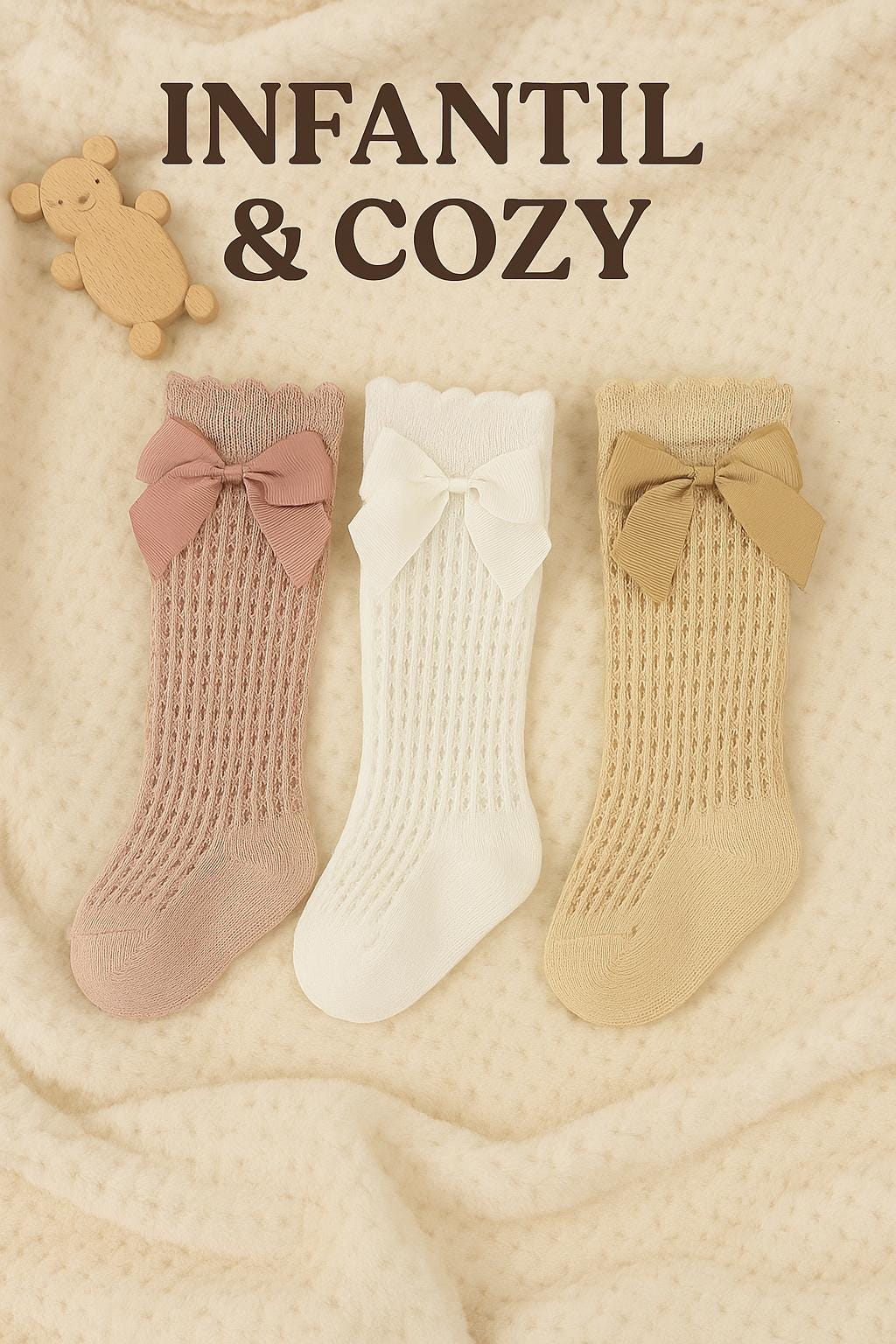 Christmas Girls Knee High Socks With Bows Long Tube Ruffled Stockings Infant Toddler Ribbed Knit Socks For 0 5 Years
