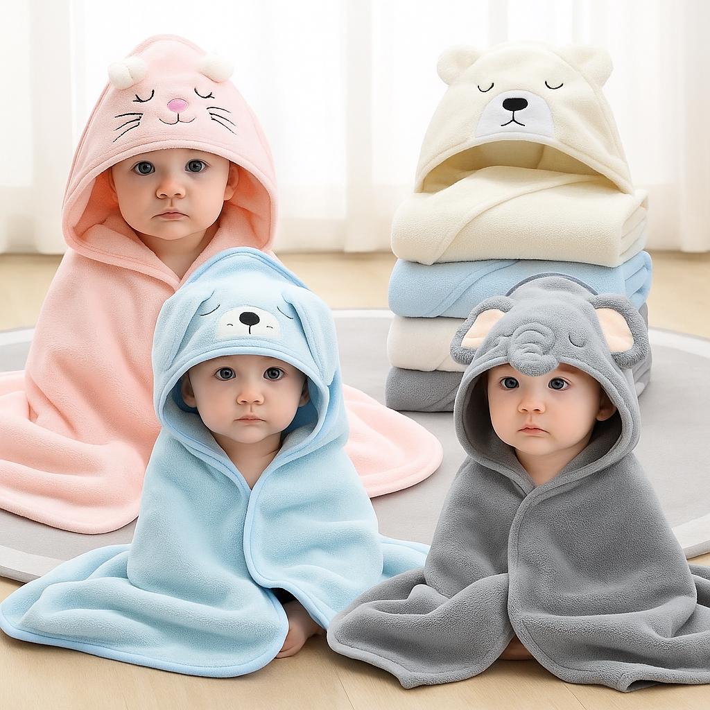 Accappatoio Bimbo E Asciugamano In Spugna Perla Biancoperla - Foto 2