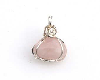Rose Quartz Crystal Pendant - Love