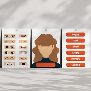 Juego de Sentimientos: Actividad imprimible sobre emociones para niños / Herramienta divertida de aprendizaje socioemocional