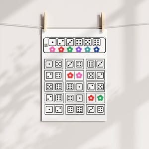 Visuelle Aufmerksamkeit Memory-Spiel | Nummer-zu-Farbe Blumen-Platzierung Aktivität