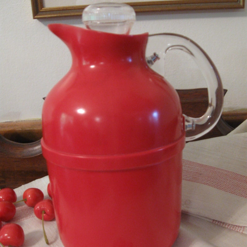 Thermos Vintage – Bouteille Isotherme Rouge – Neuve – Marque Thermos