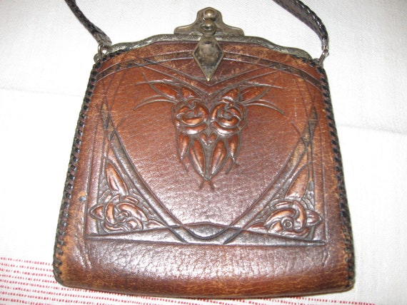 1138A. Pu Leather Fancy Purse, Beautiful design, Size 8.5