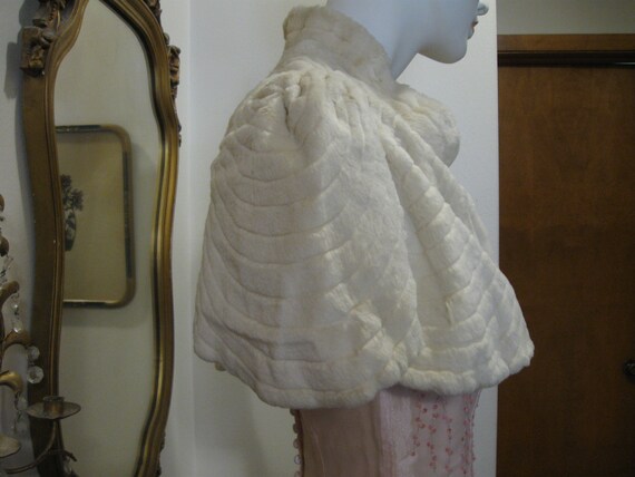 1920s Ermine Bolero Wrap   Lovely Design  Wedding… - image 1