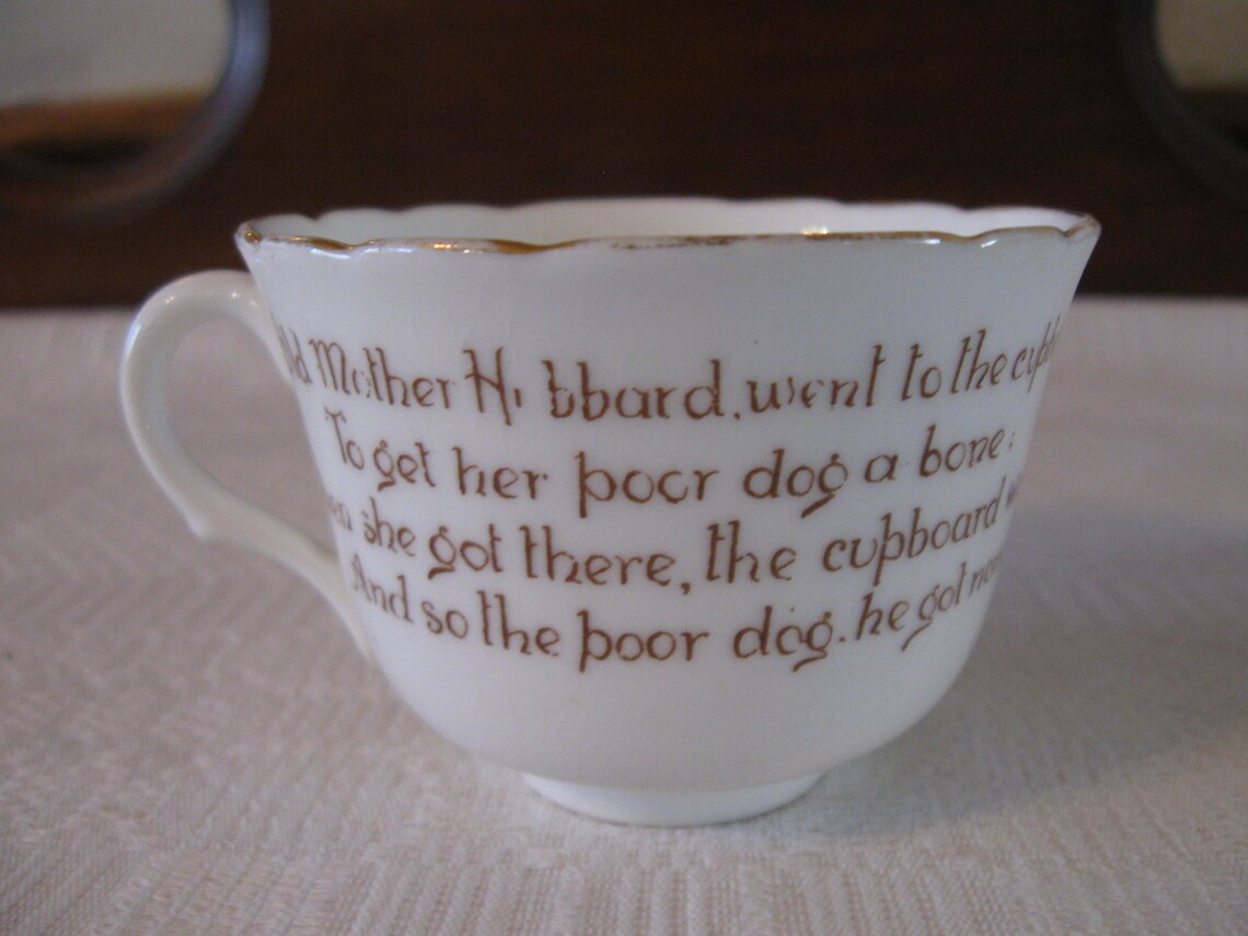 Very Rare 1902 Royal Doulton Cup and Saucer Nursery Rhyme Etsy