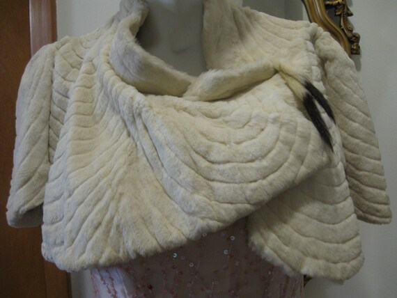 1920s Ermine Bolero Wrap   Lovely Design  Wedding… - image 2