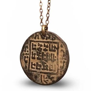 Authentic Worn Paisa from Nepal Copper Coin Necklace (1902-1911)