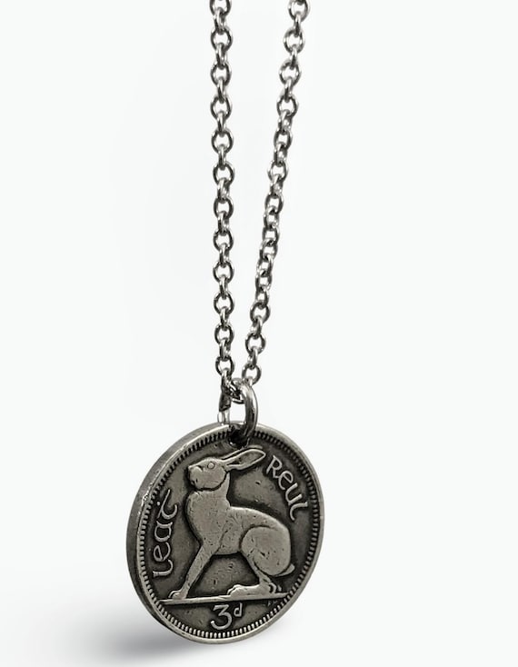 Authentic Tiny Rabbit Vintage Irish Threepence Co… - image 7