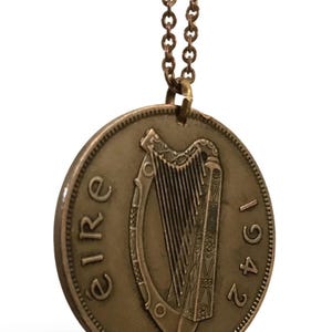 Authentique grand collier irlandais d&#39;un pence (1938-1968)
