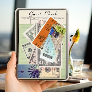 My kindle insert, Vintage kindle insert,Kindle paperwhite case insert, Kindle insert for clear case, Cute kindle insert,Clear kindle insert