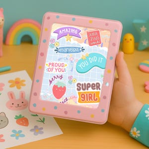 kids affirmation| Kindle Kids Inserts for Transparent & Rubber Edge Case | 6&quot;, 11th Gen|kindle insert| Kindle paperwhite case insert