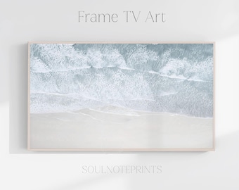 Luftbild Strand Ozean TV Art - Coastal Samsung Frame Art (Digitaler Download)