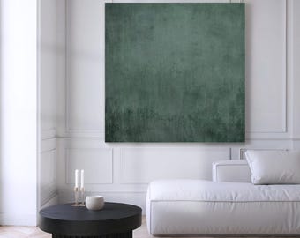 Minimalistische Salbeigrüne Wandkunst | Strukturiertes abstraktes Gemälde | Beruhigendes Wabi Sabi Art (Digitaler Download)