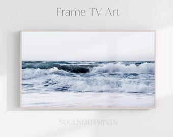 Meereswellen Samsung Frame TV Art - Entspannende Küstenwelle Fotografie (Digitaler Download)