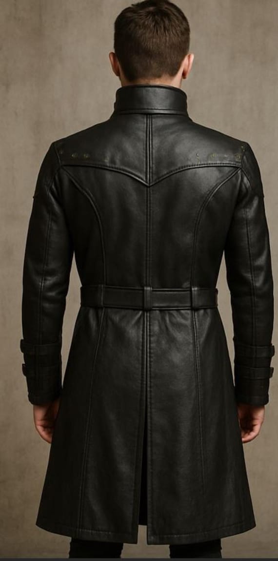 Trench Coat Men Black Military Style Coat Military Coat Zara Men