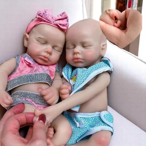 13 Inch Loulou Reborn Baby Doll – 33cm Silicone Soft Touch Newborn | Open Mouth Realistic Bebe Reborn Girl or Boy | Lifelike Baby Gift