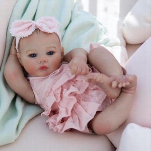 Reborn Baby Dolls - Lifelike Full Body 19inch Baby Girl with Visible Veins, Ideal Doll Toy for Kids’ Birthdays & Special Occasions